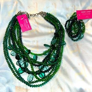 Green Beaded Necklace